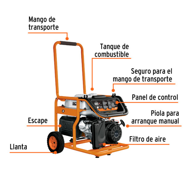 Generador Portátil 8 kW Motor a Gasolina – TRUPER